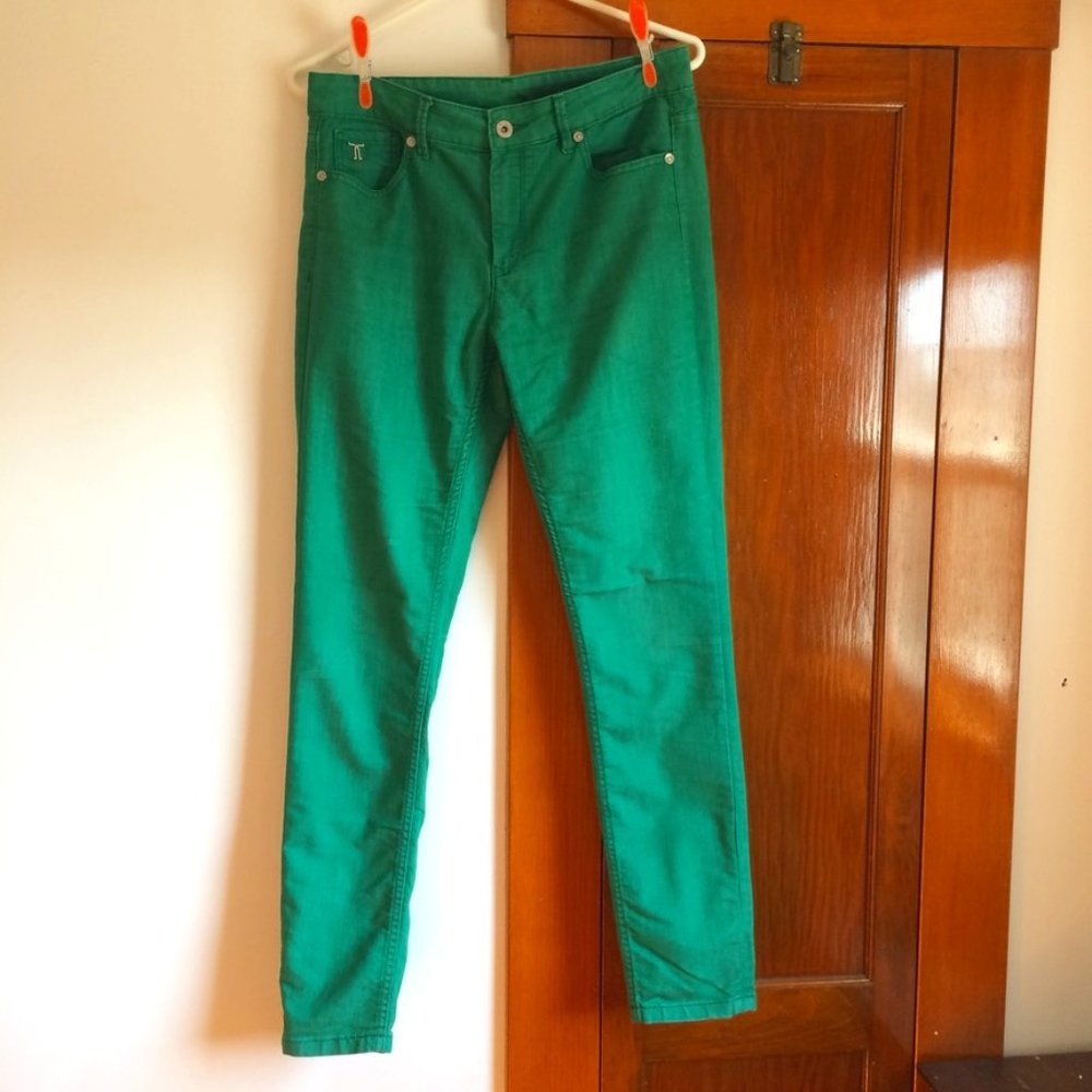 Tristan - green straight jean - size 8